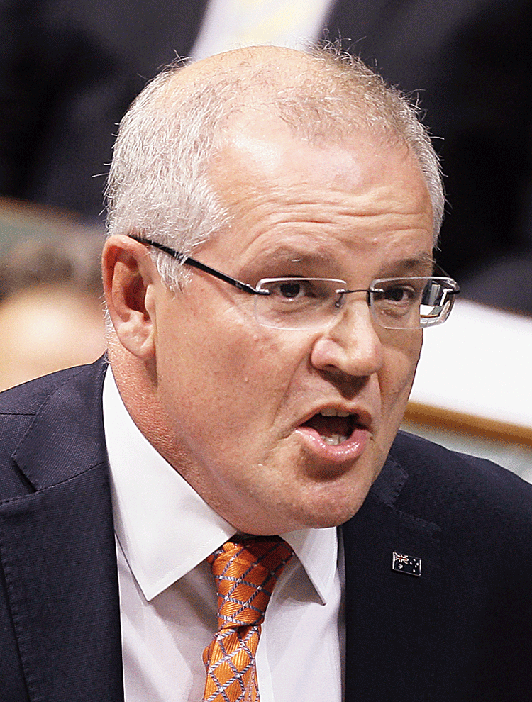 Australian Prime Minister Scott Morrison. 
