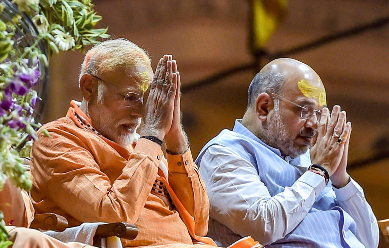 PM Narendra Modi and BJP chief Amit Shah