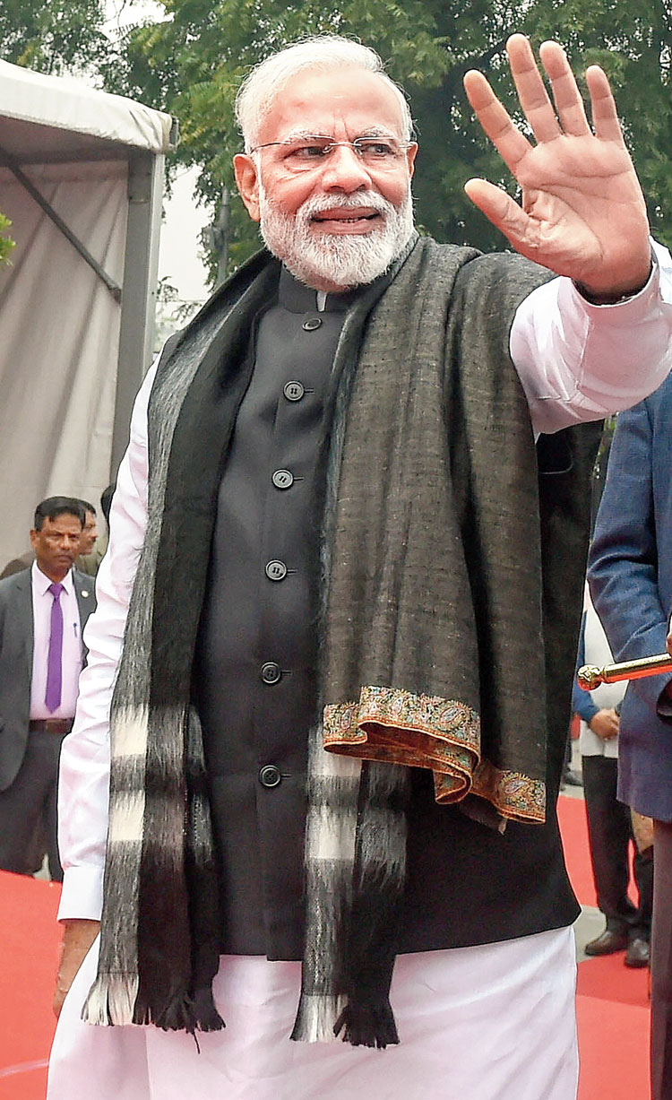 February 15: Flagging off Vande Bharat Express from New Delhi railway station.