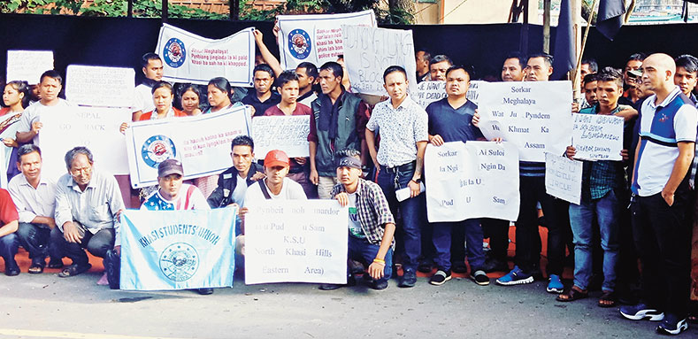KSU members at the sit-in on Wednesday.