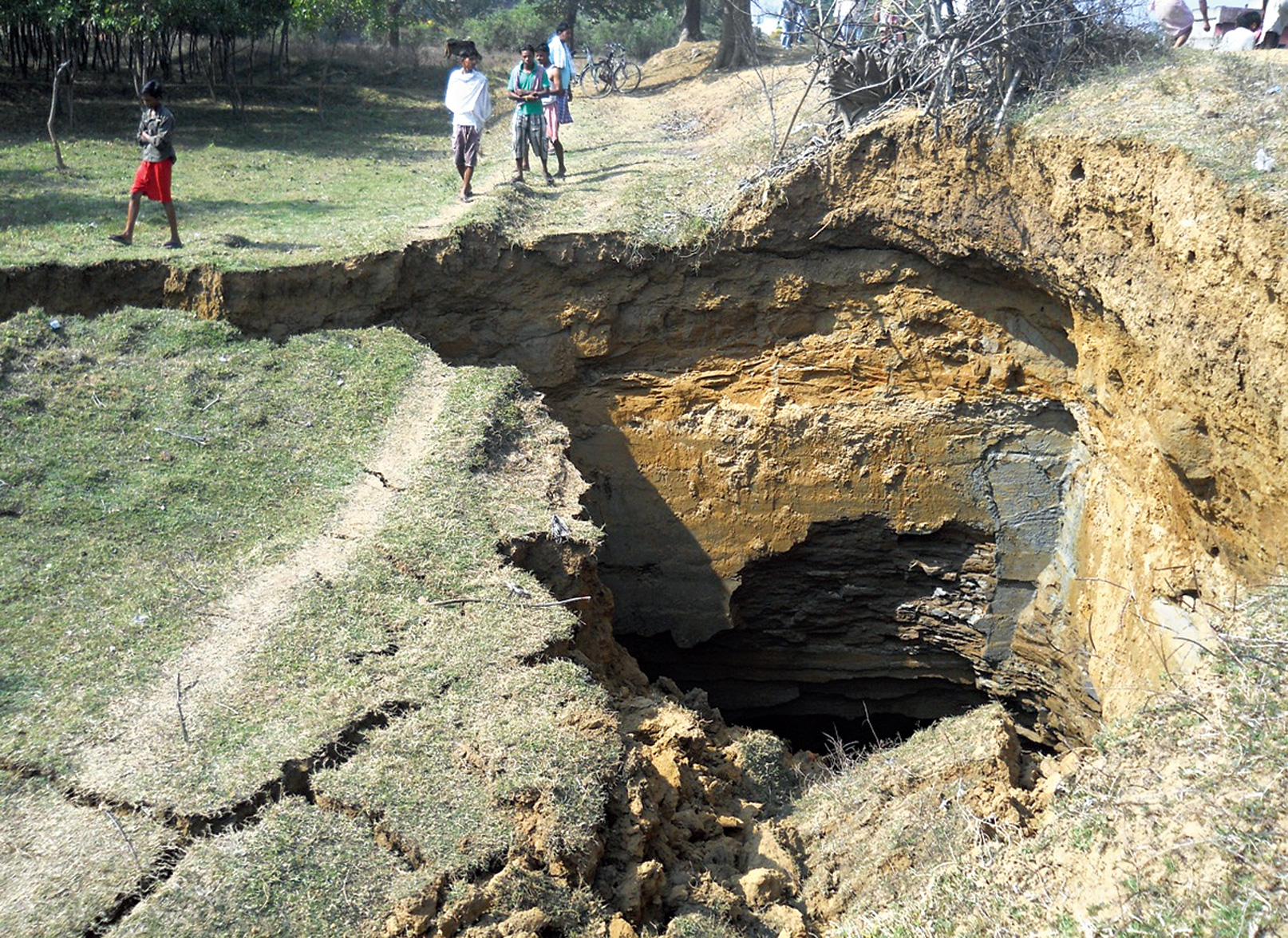 A subsidence-hit pocket in the coal belt of Asansol’s Jamuria. 