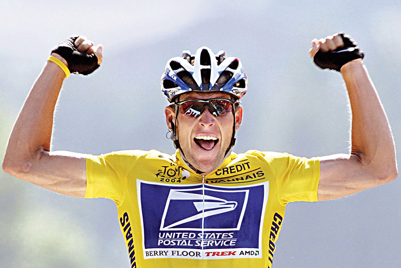 After years of denial, professional cyclist Lance Armstrong confesses to doping in January, 2013.