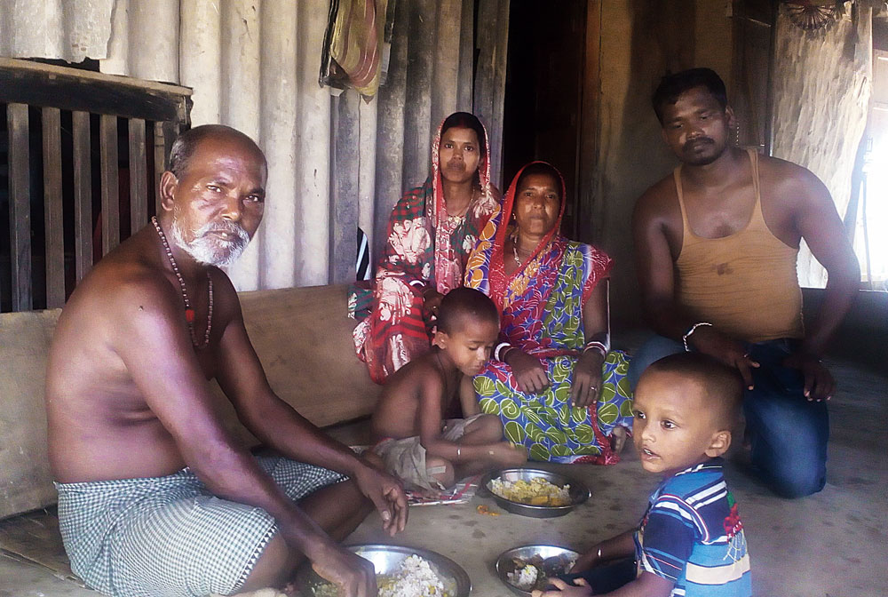 Abhimanyu Mandal and his family