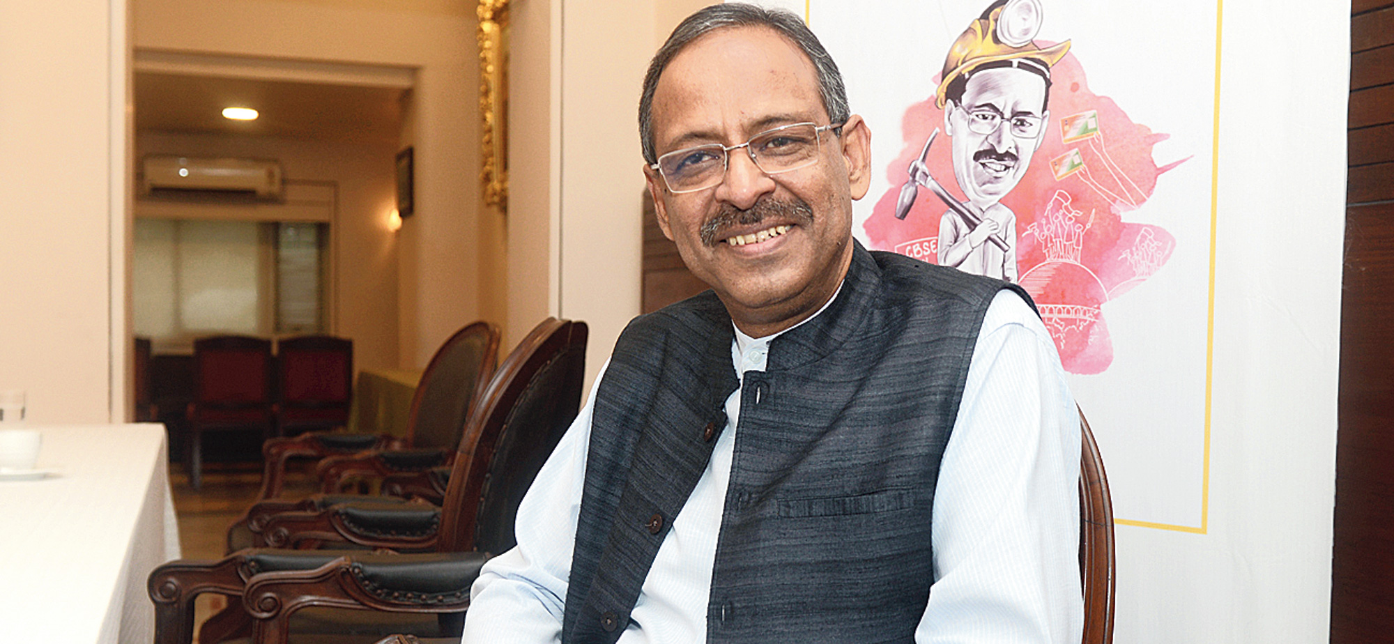 Former Union school education secretary Anil Swarup at the Bengal Club on Tuesday.