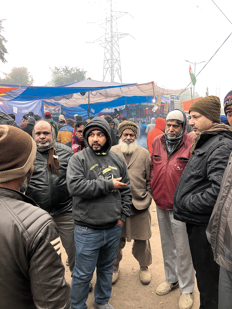 Ghouse Mohammed (centre): “The CAA is a conspiracy to divide the people and hammer the poor with tedious and back-breaking paperwork. Who are they to ask for our papers when they don’t even want to recognise voter cards on which they won this election? My appeal to all is submit no papers, let’s see what happens.”