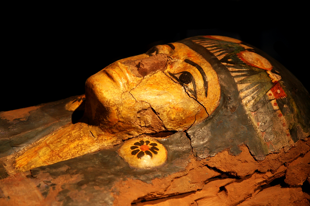 The exhibition features a group of mummies and artefacts on loan from 12 world-renowned museums