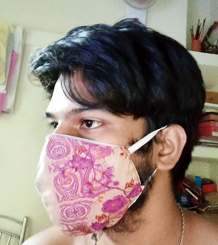 A mask made by an EE Block resident’s outfit