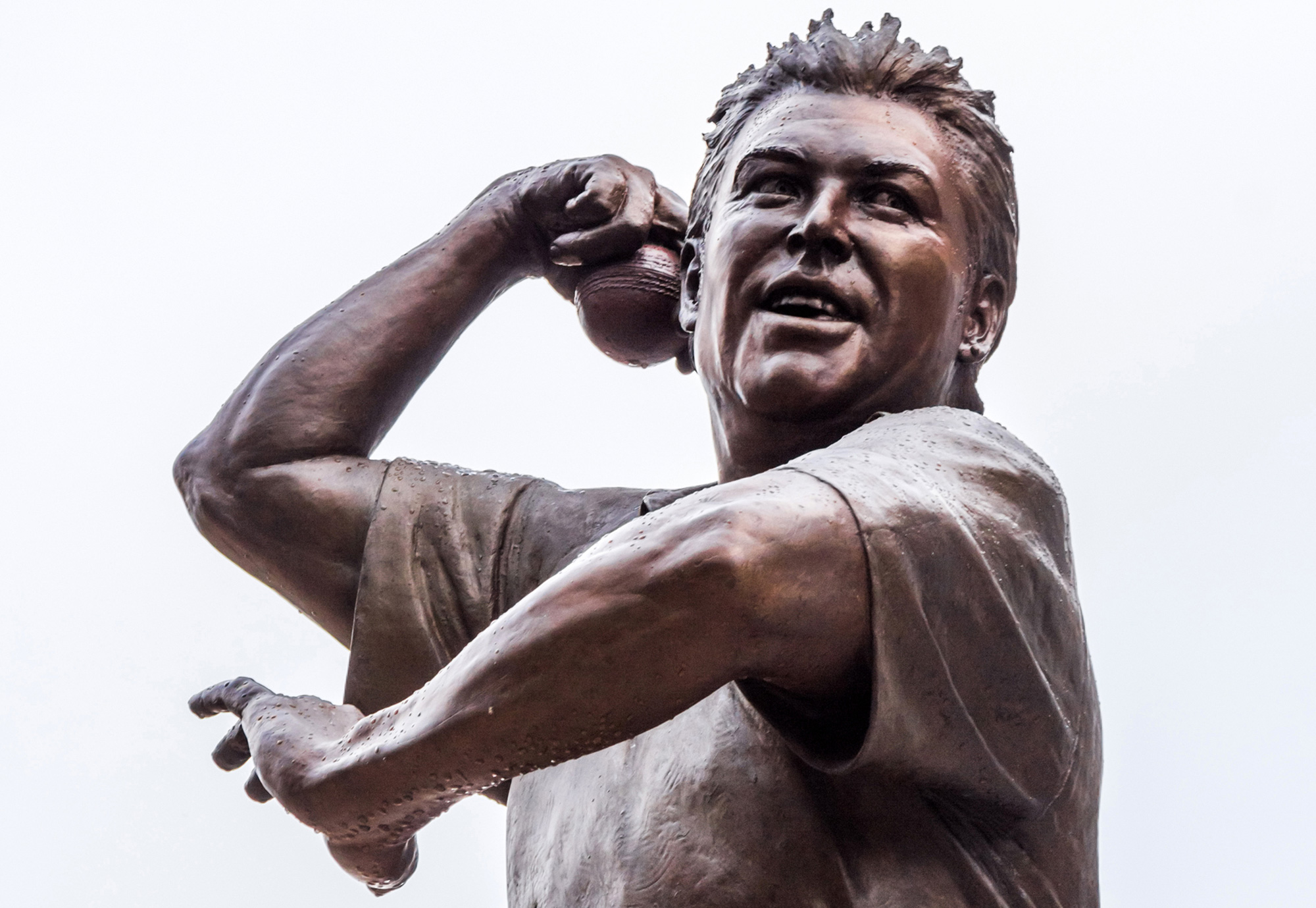 The statue of Shane Warne at Melbourne Cricket Ground in Australia