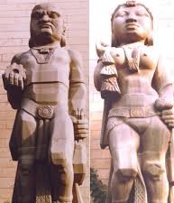 Yaksha and Yakshini outside the Reserve Bank of India's New Delhi office