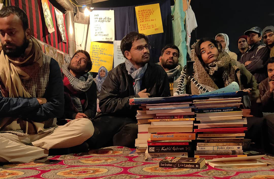 Mohammed Asif, a student of Persian at the Indira Gandhi National Open University, who runs the library, said the Fatima Sheikh-Savitribai Phule Library itself is a protest.