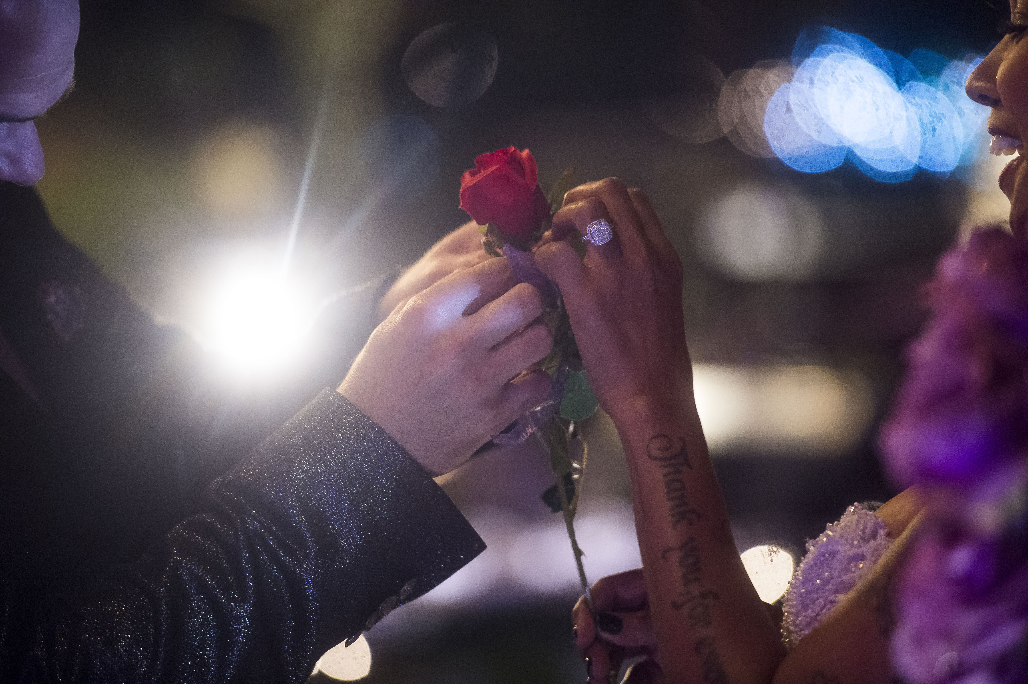 On January 5, Lomborg and Wiley were married in a star-themed outdoor wedding, a nod to their belief in astrology and the coffee chain that united them.