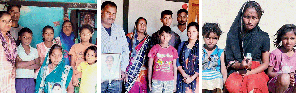 Nandlal Shah, Kajal Shah, Kishori Lal Shah, Rajesh Shah and Lakshmi Gor with her daughters