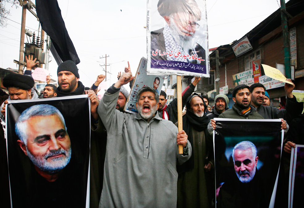 Protest in Valley over US killing of Iranian Major-General Qassem Soleimani  - Telegraph India