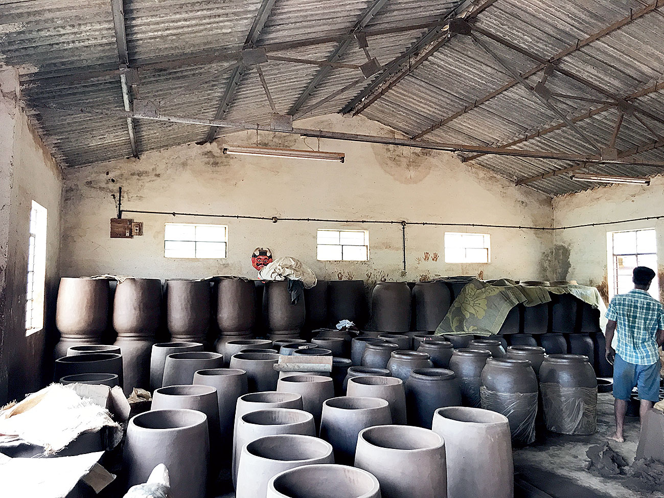 The family-owned pottery