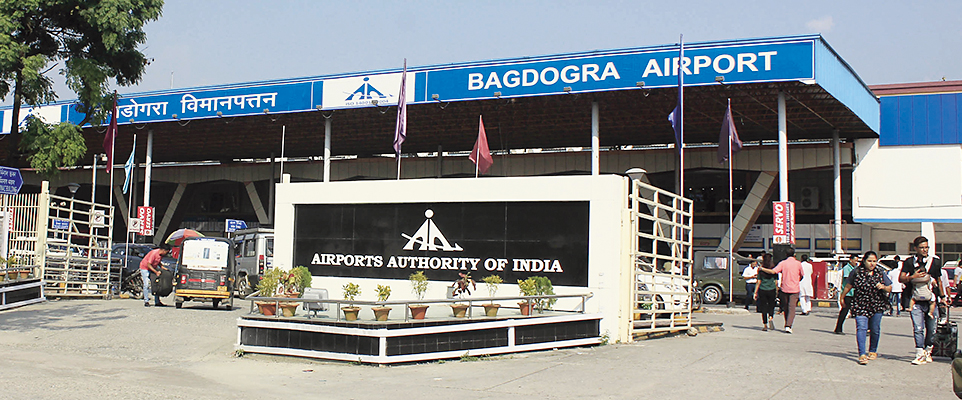 Bagdogra airport’s terminal
