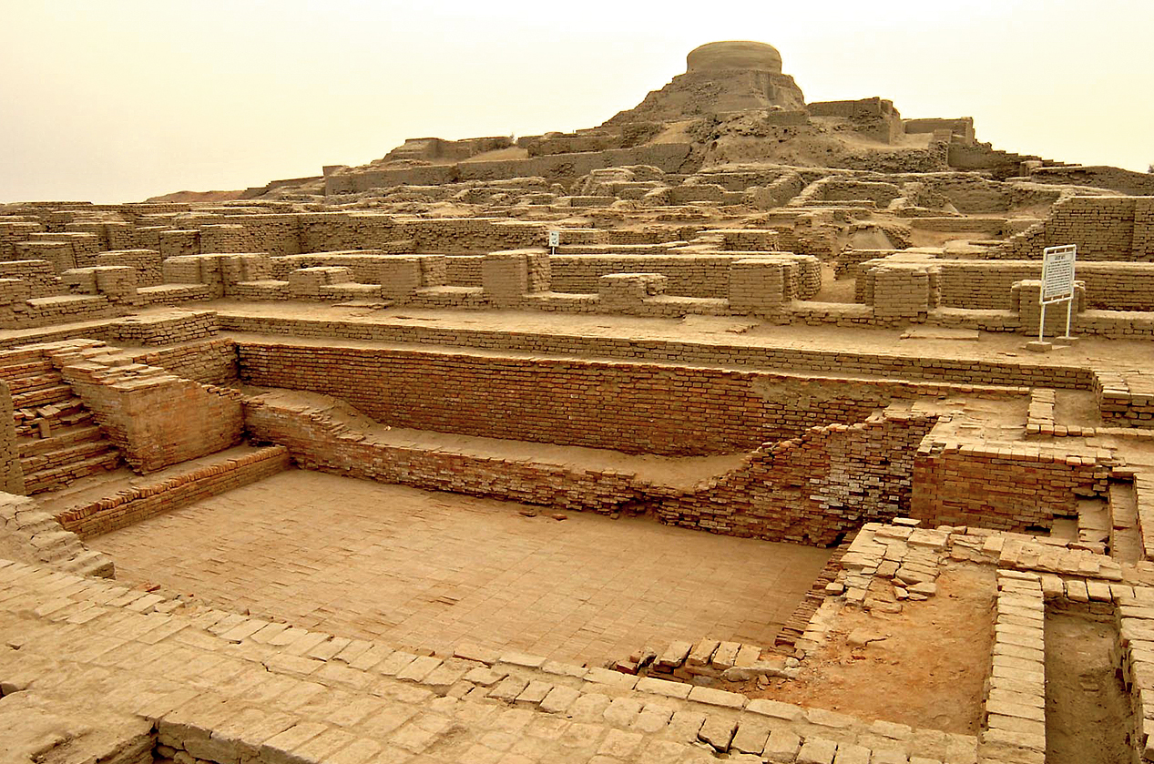 A Harappan excavation site