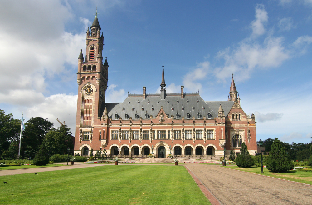 The Peace Palace, the seat of ICJ in Hague, Netherlands