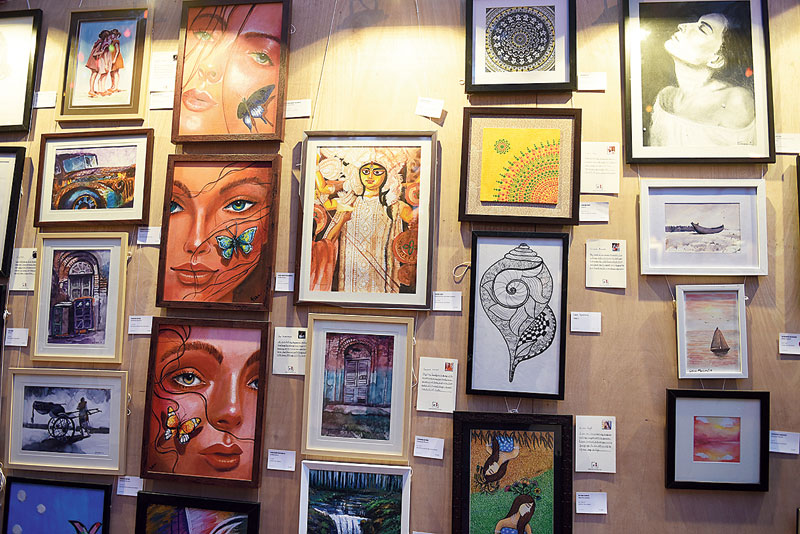 Art Rickshaw has a special place for affordable art. Out of the 200-odd canvases by their students, over 50 were sold. A lot of them garnered interest for future buys.