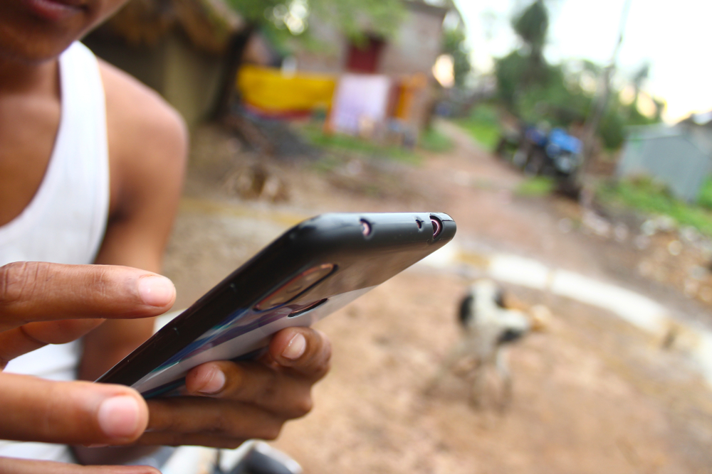 Internet connections in rural India ride mainly on the smartphone. 