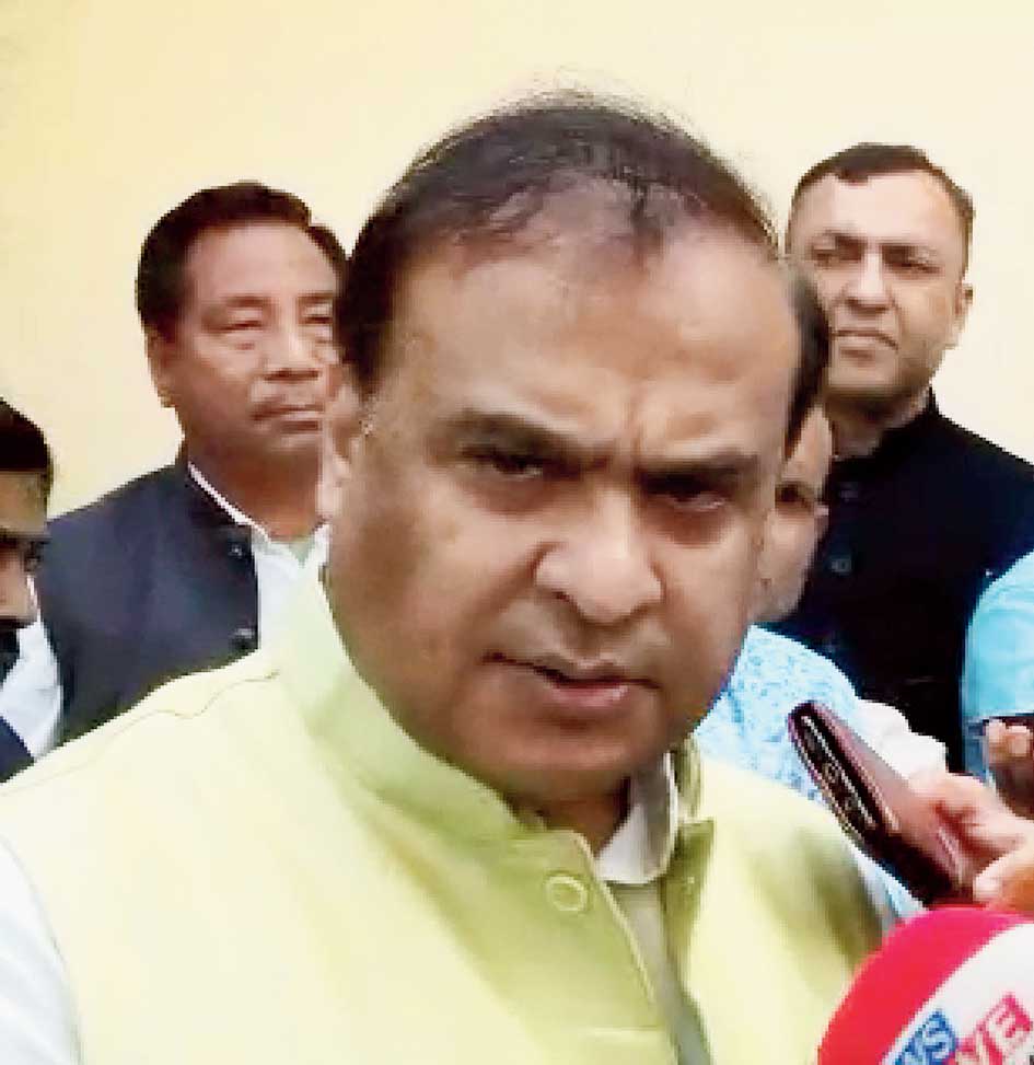 Assam finance minister Himanta Biswa Sarma during the budget session