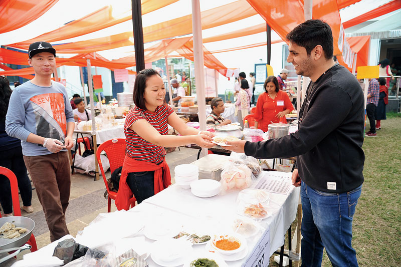 Anurag Beri, who had come to the carnival with his wife, got himself a plate of steamy dumplings. “It is absolutely marvellous here. I am enjoying myself a lot here; we never had a carnival like this back in Hyderabad, where I hail from. So far, I have tried the momos, payasam, a chocolate cake, spring rolls… I have tried a bit of almost everything!” said Anurag.