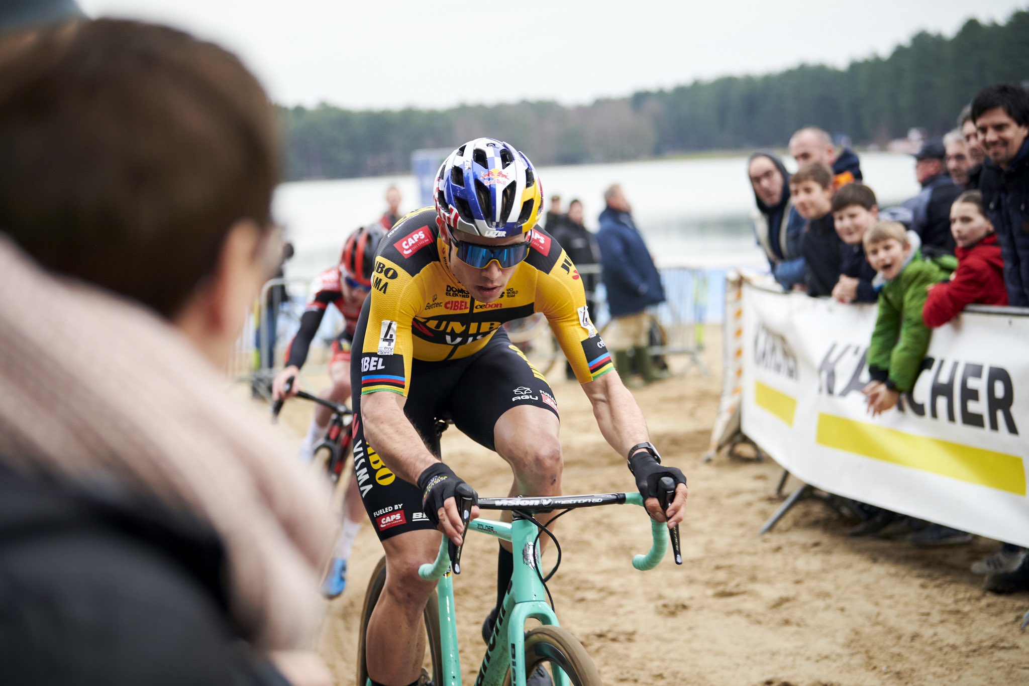 The Dutch World Tour cycling team during the UAE Tour 2020