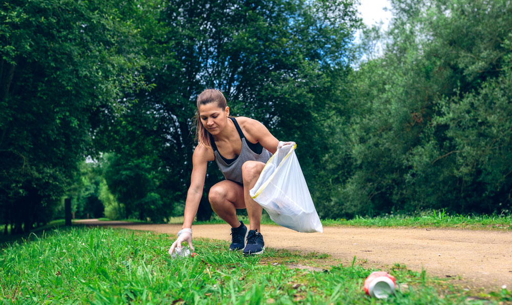  ‘Plogging’ is the trend of joggers picking up trash during their run
