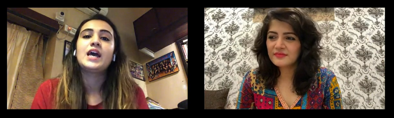 Falaque and Srabanti in their live video