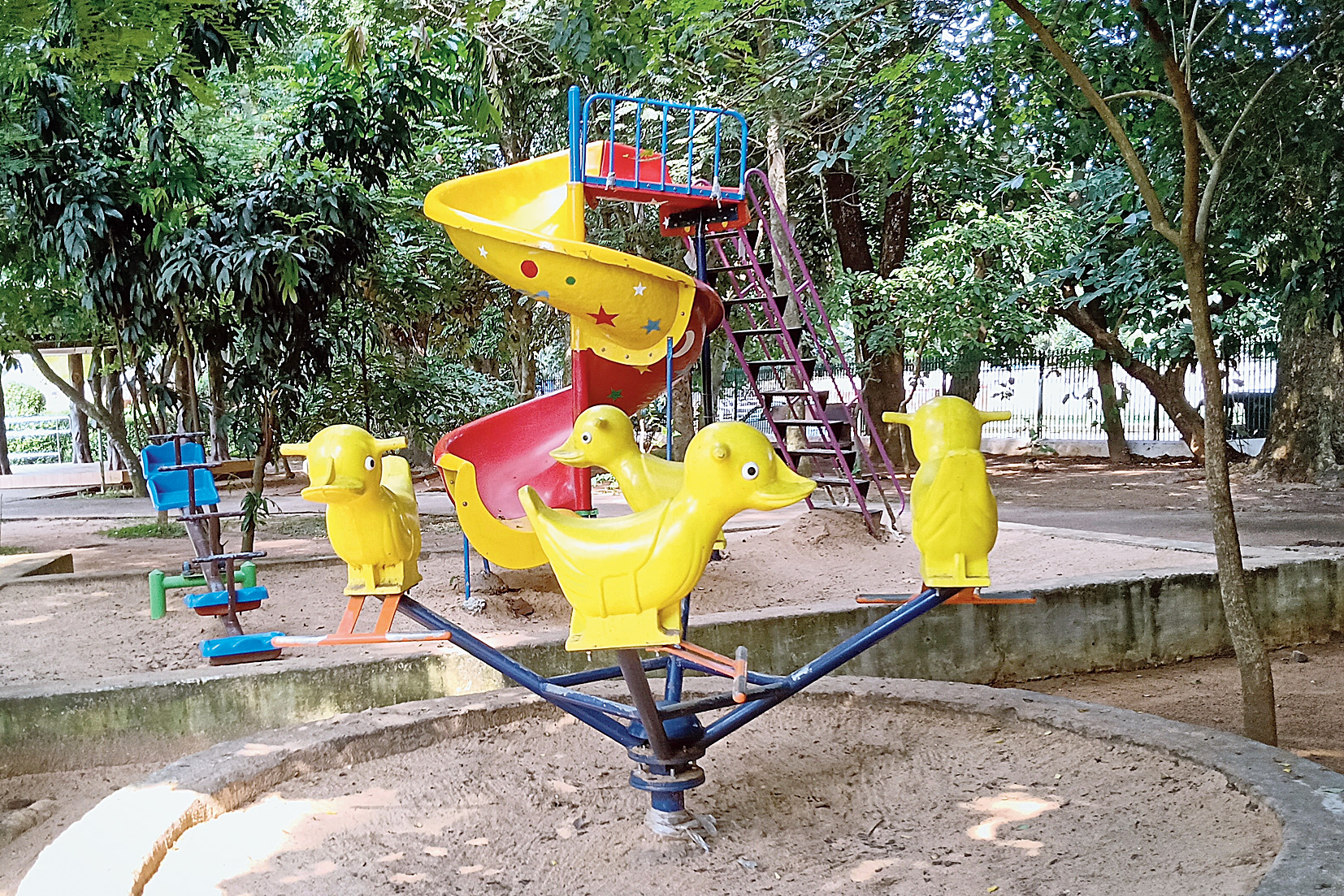 A joyride for children at Indira Gandhi Park in Bhubaneswar.
