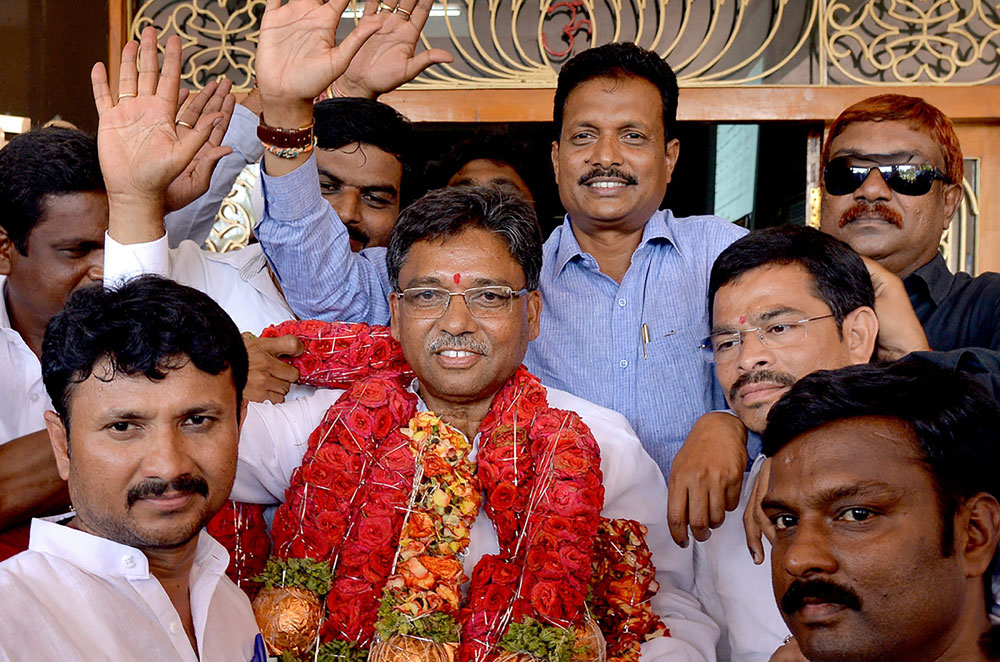 In Bellary, Congress candidate V.S. Ugrappa defeated L. Shanta, by a margin of 243,161 votes