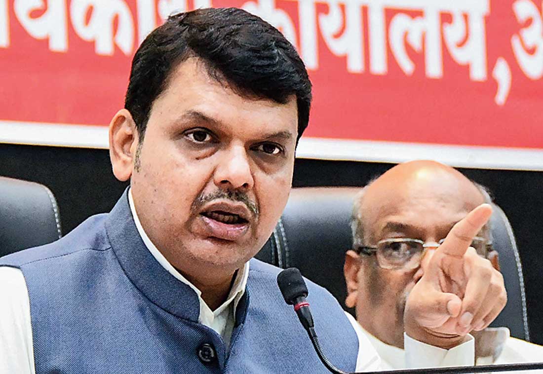 Maharashtra chief minister Devendra Fadnavis (in picture) said the BJP Legislature Party will elect its new leader on Wednesday.

