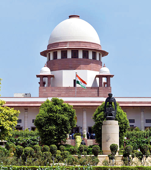 The Supreme Court of India. The apex court on Saturday cleared the way for the construction of a Ram Temple at the disputed site at Ayodhya, and directed the Centre to allot a five-acre plot to the Sunni Waqf Board for building a mosque