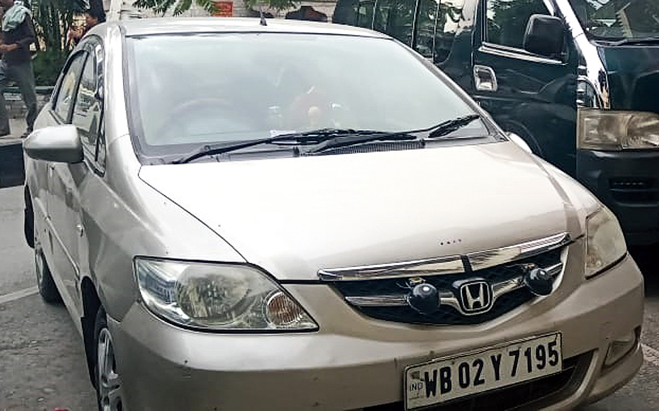 The car stolen from the tourist in Darjeeling   
