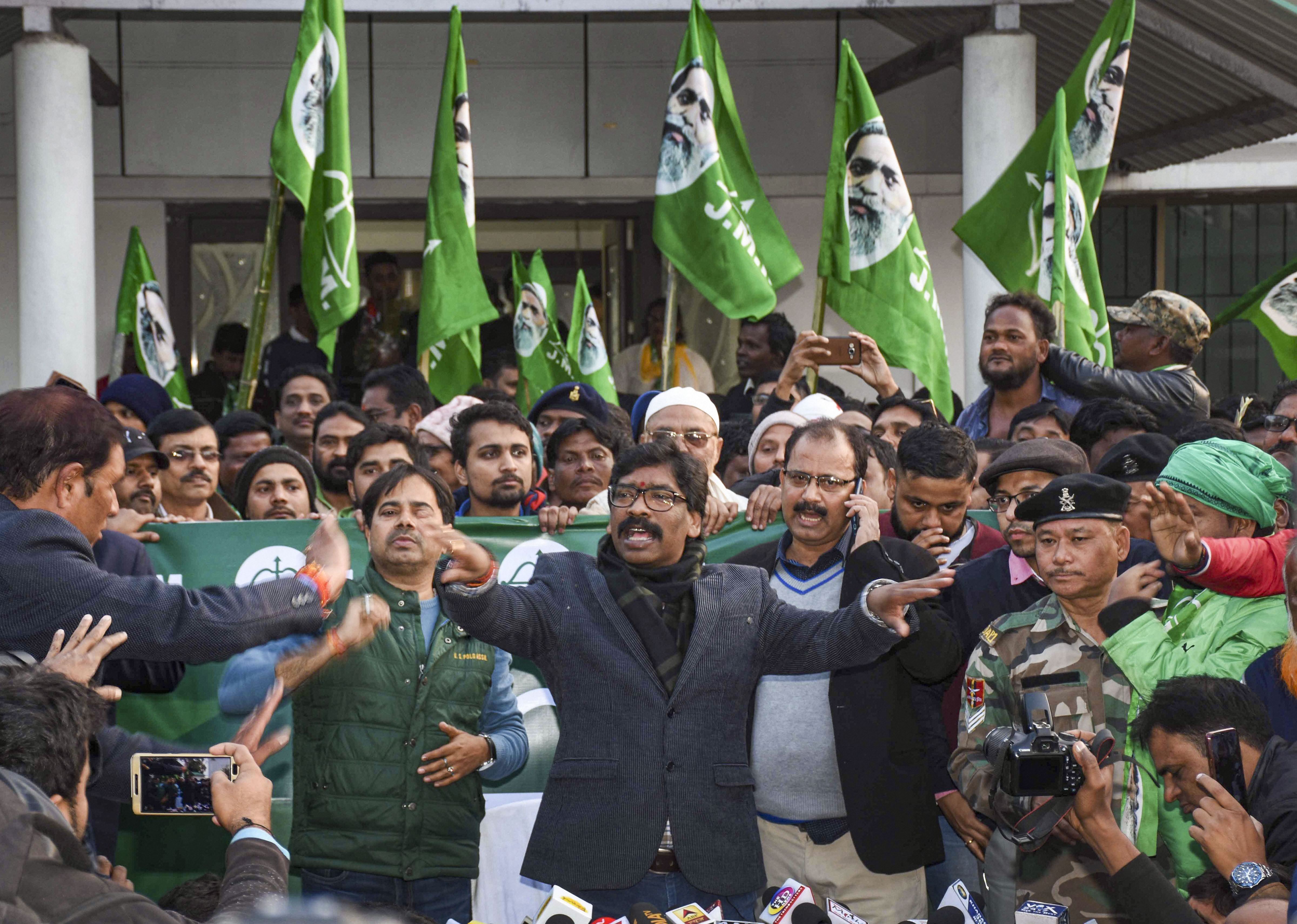 Jharkhand Elections 2019 Jmm Vote Share Goes Down While Bjp Vote Share Goes Up Telegraph India