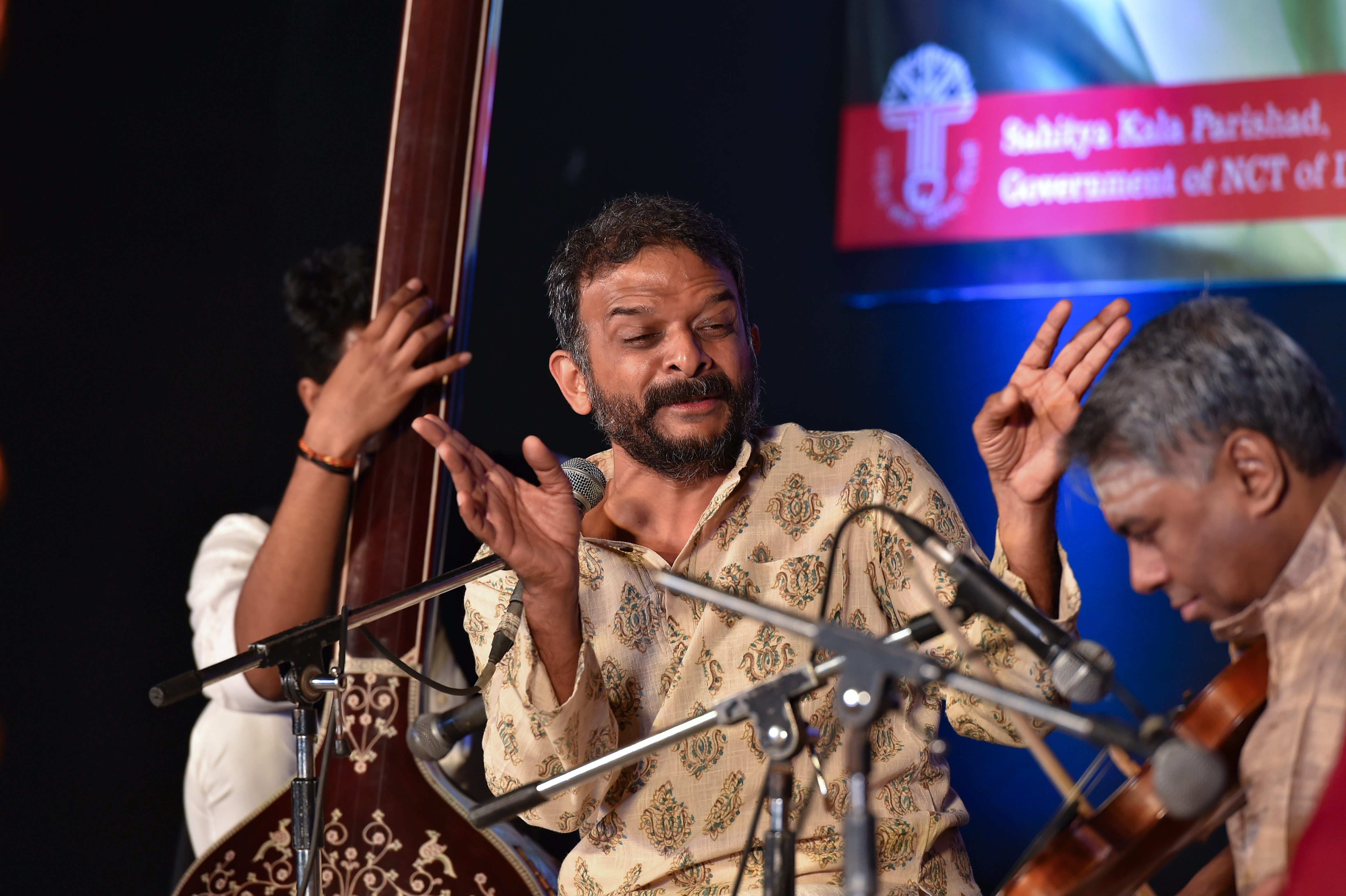 Carnatic vocalist T. M. Krishna in New Delhi on Saturday, November 17
