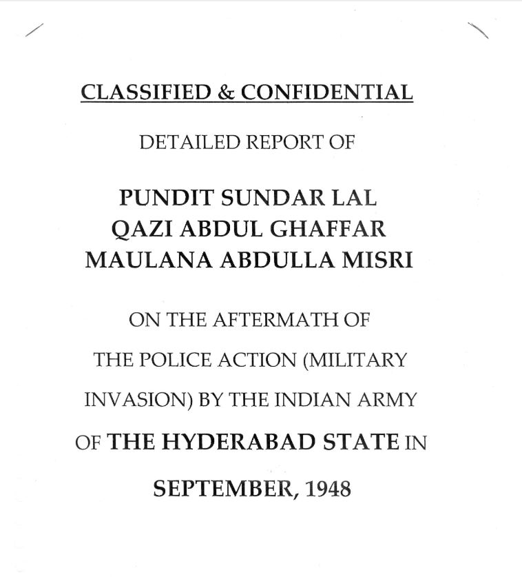 The Sunderlal Commitee Report.