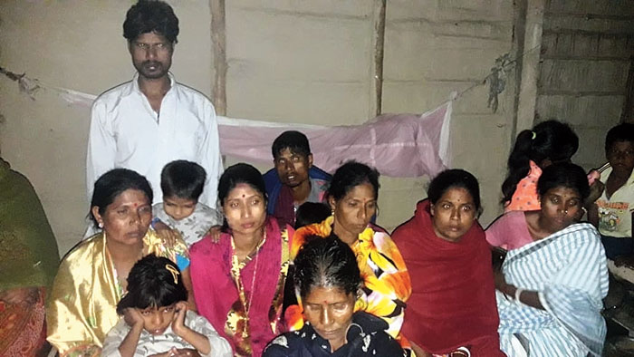 Family members of Falu Das in Nalbari