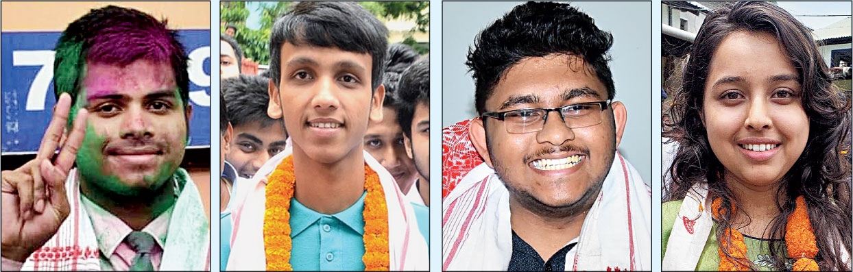 (From left) Ashim Sarkar, Bitupan Arandhara, Sayan Mazumder and Khushboo Firdous.