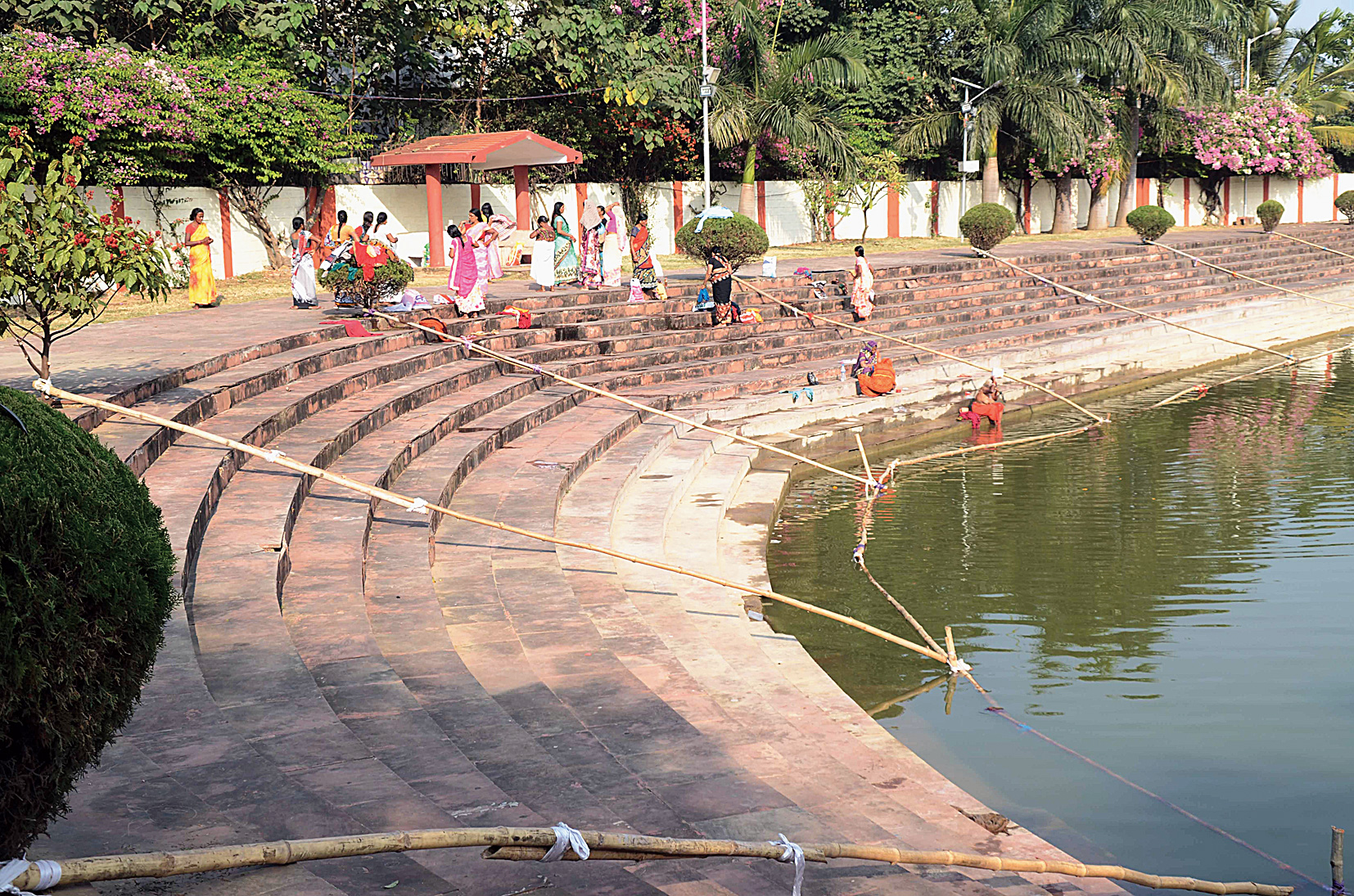 Hatania Talab near Raj Bhavan on Monday.