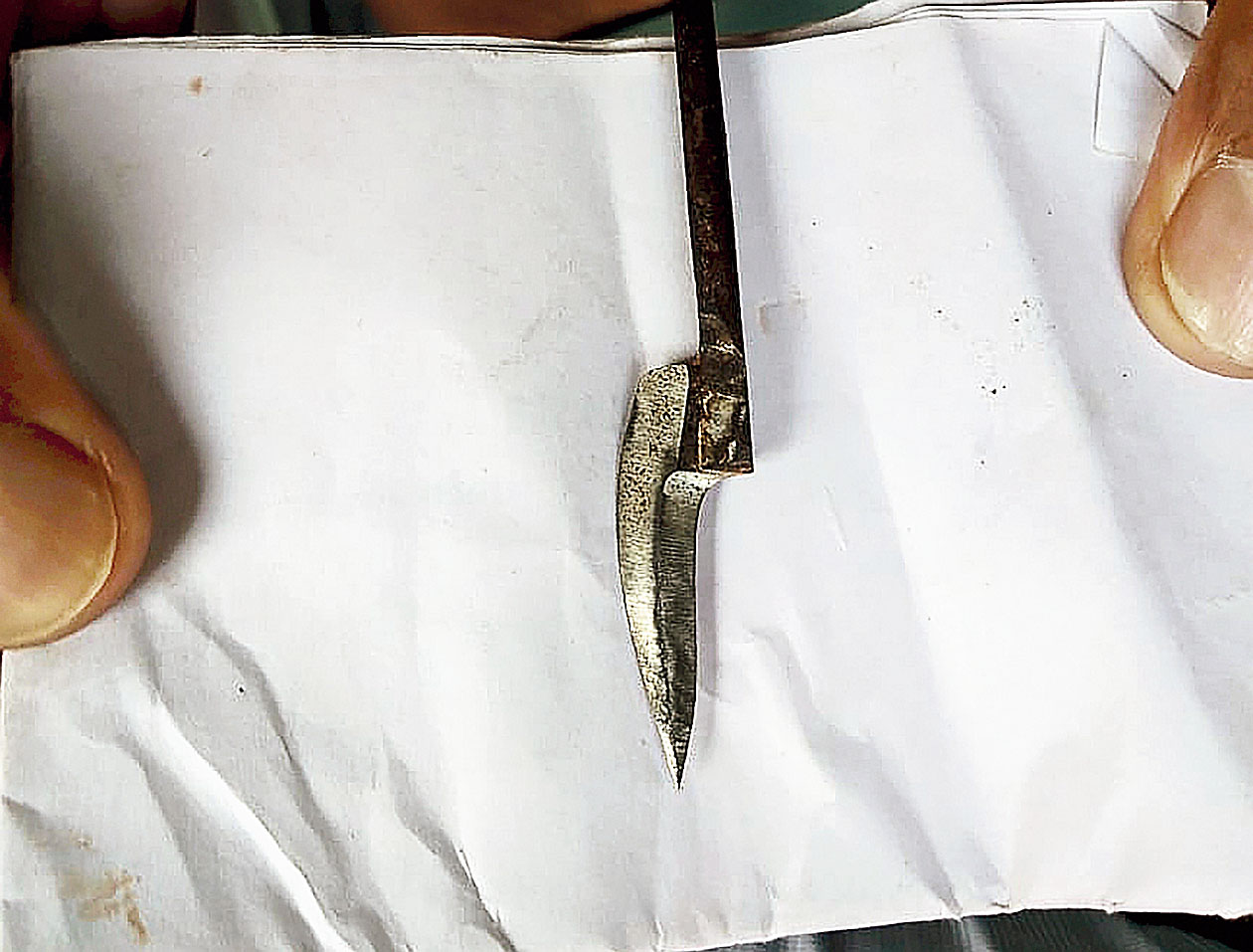 The weapon that was used to attack Reddy.