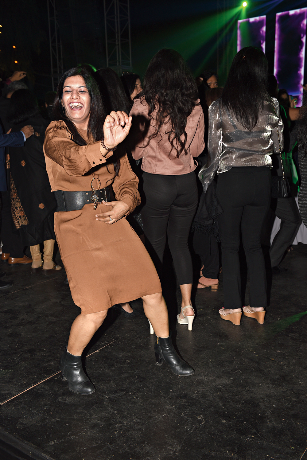 There was no stopping Minu Saboo from doing the hook step of ‘Lamberghini’ as the DJ churned out the pop party track.