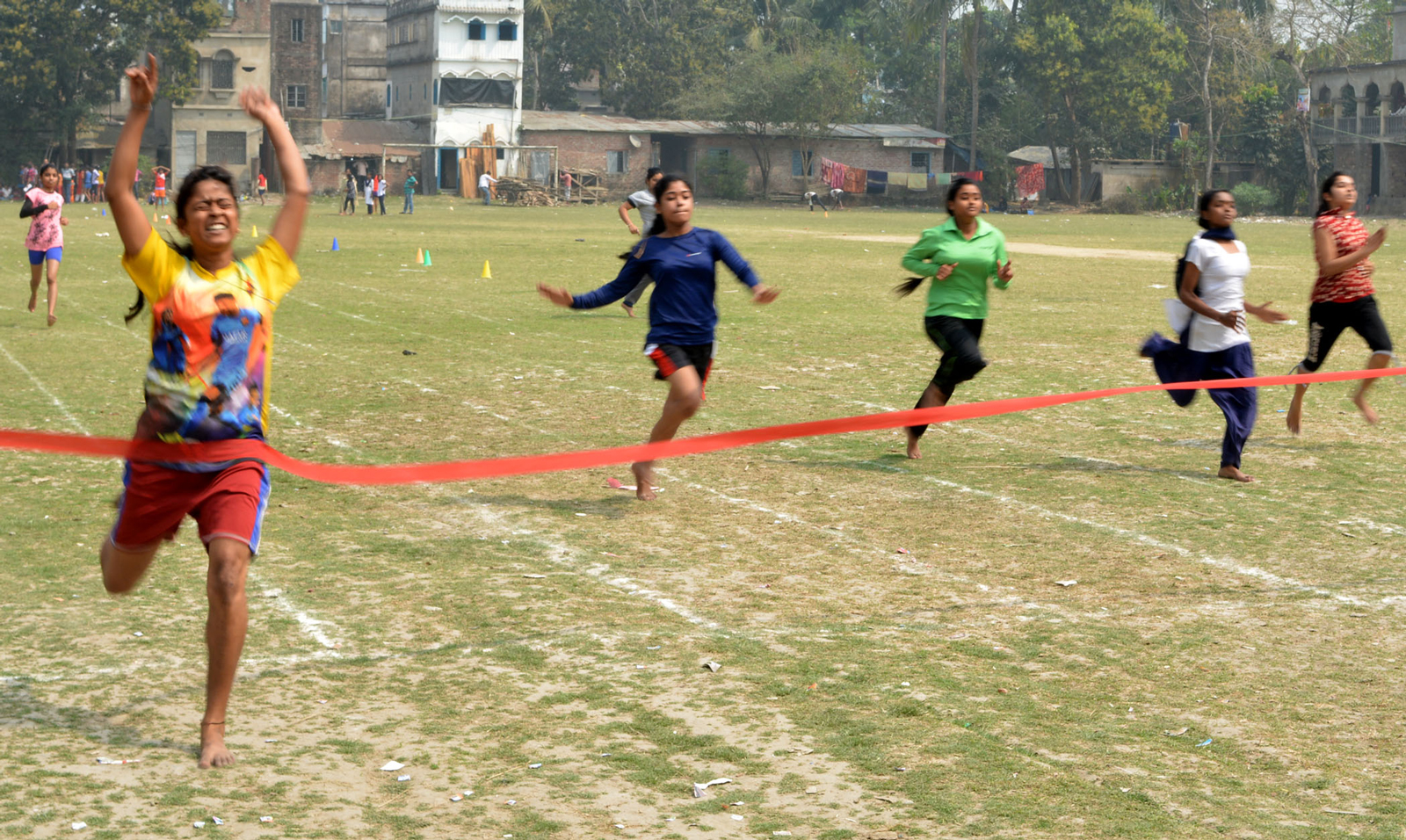 Annual sports competition at Helencha High School ground, Bongaon.
