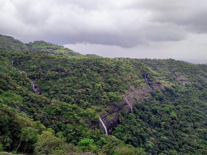 The breathtaking panoramic view after reaching the plateau below Duke’s Nose — the mighty Sahayadris in all its glory!