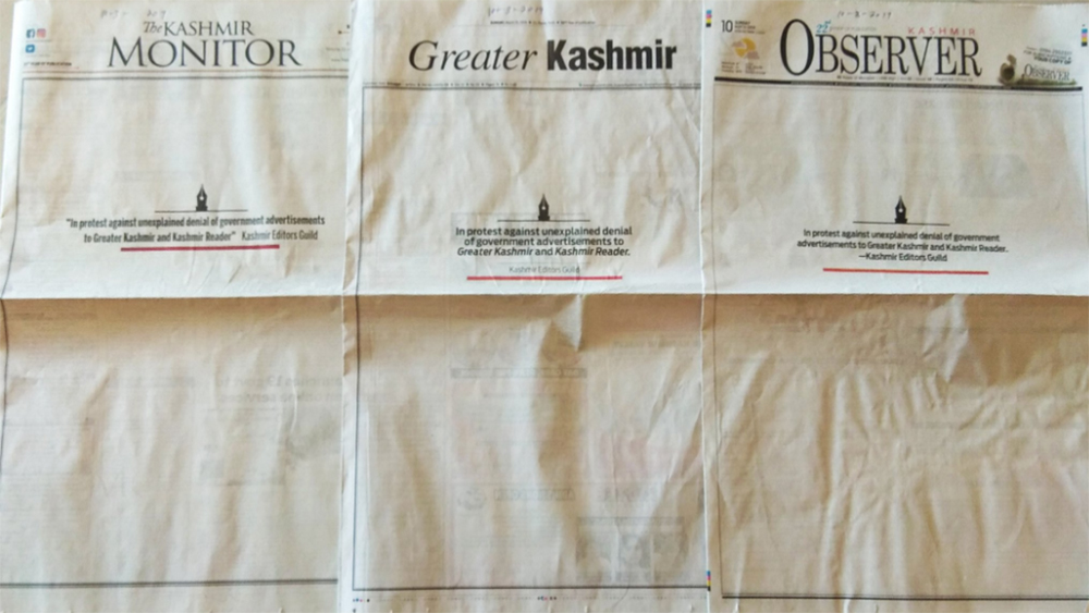 Press freedom: Kashmiri papers show the way