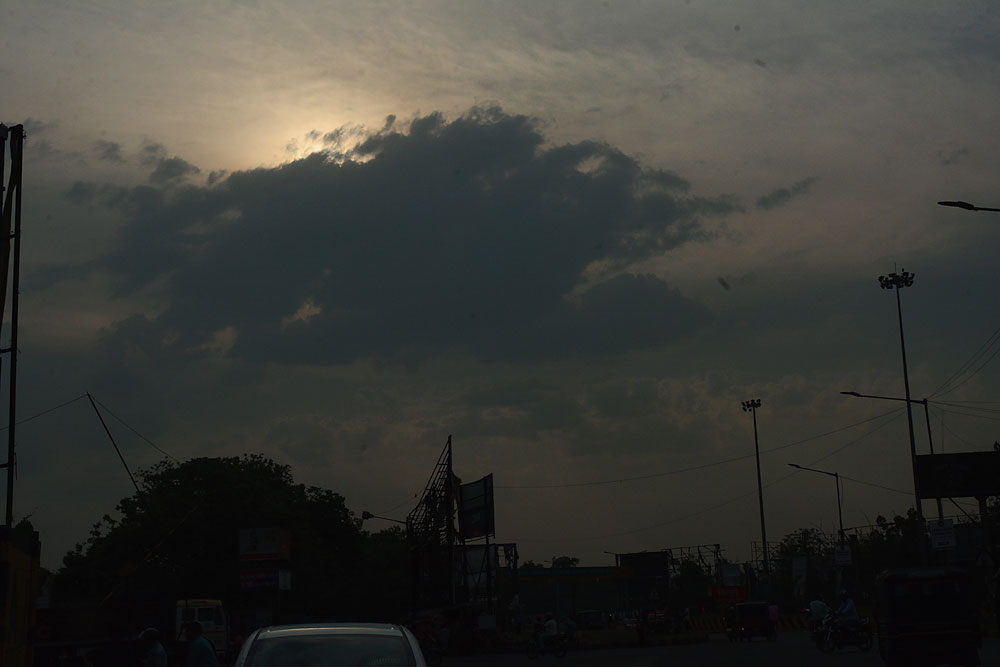 Cloud cover over Bistupur in Jamshedpur on Wednesday. 