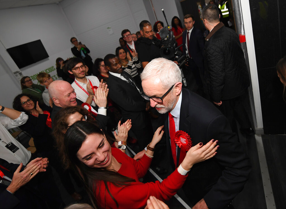 Labour Party leader Jeremy Corbyn in London on December 13