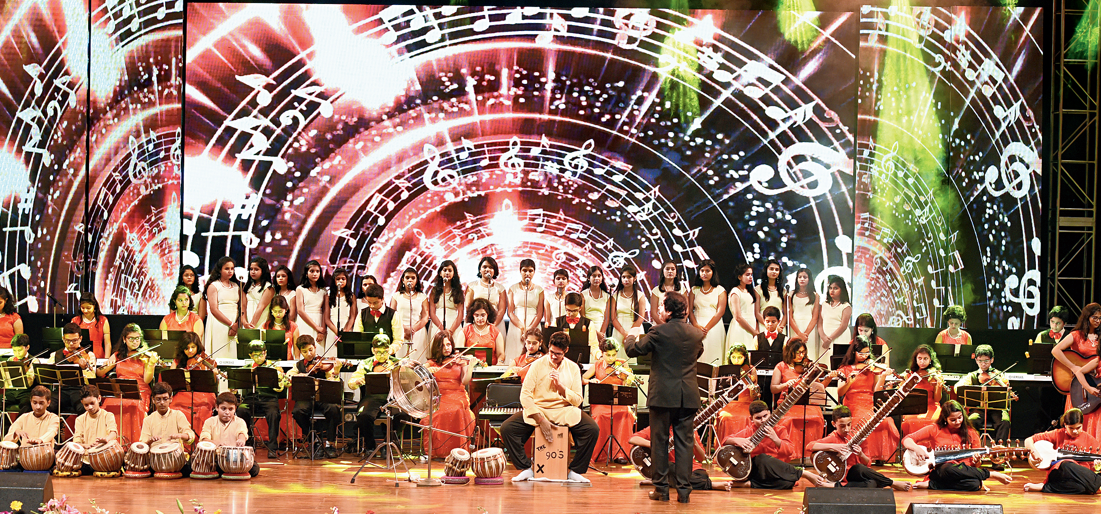A cultural programme organised as part of the Diamond Jubilee celebration of the Council for the Indian School Certificate Examinations, in association with The Telegraph Young Metro, at the Biswa Bangla Convention Centre in New Town on Friday. 