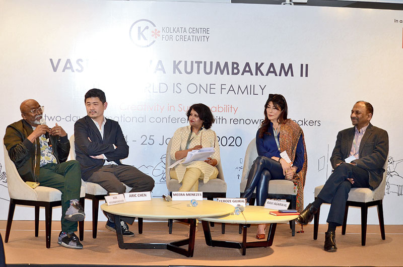 (L-R) Bose Krishnamachari, Aric Chen, Meera Menezes, Feroze Gujral and Ravi Agarwal