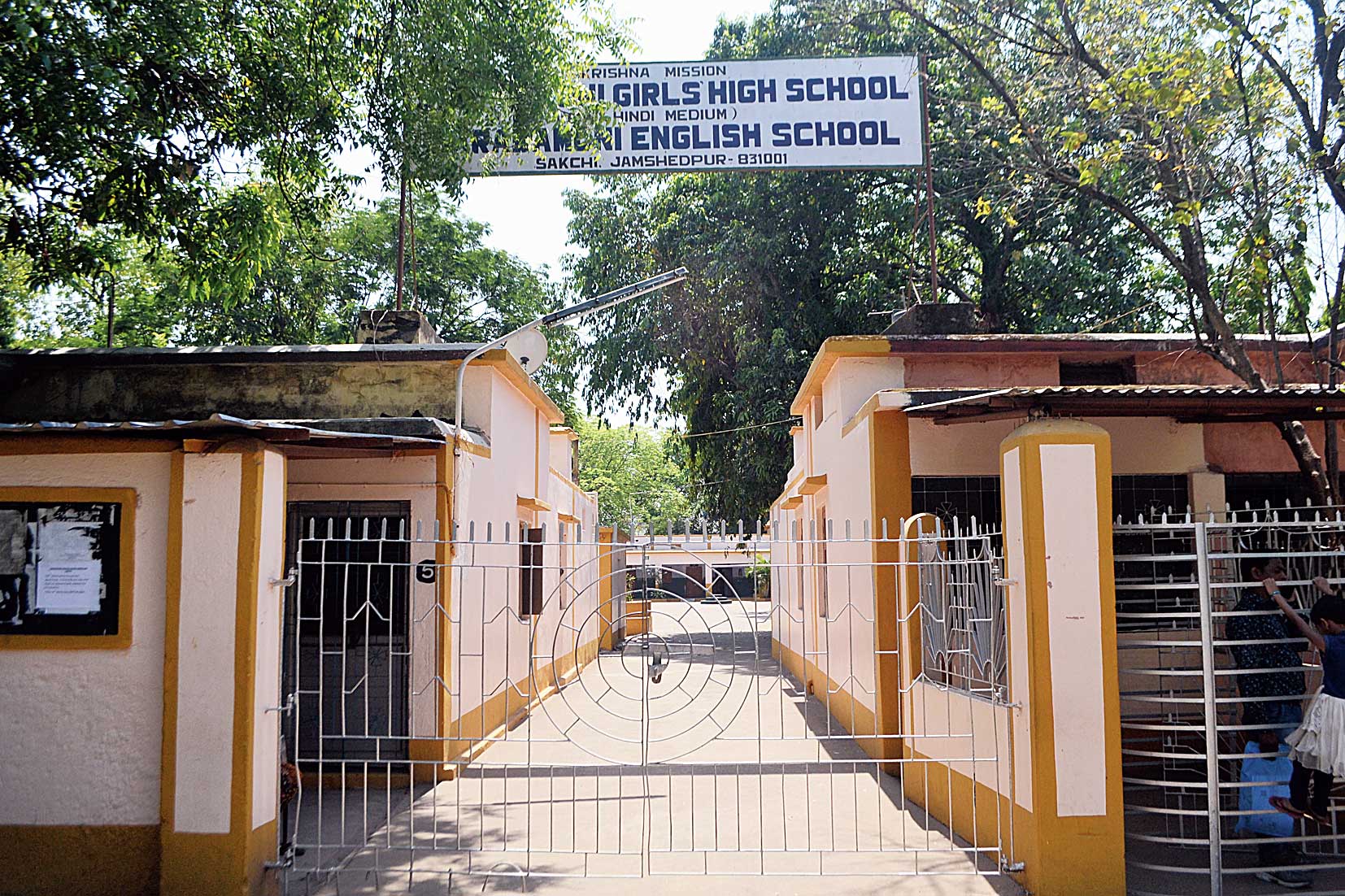 Saradamoni Girls High School in Sakchi, Jamshedpur, on Thursday, where the matric papers will be evaluated. 
