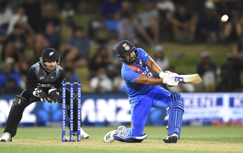 Rohit Sharma during the T20 international between India and New Zealand at Bay Oval in Mt Maunganui, New Zealand, Sunday, Febraury  2, 2020